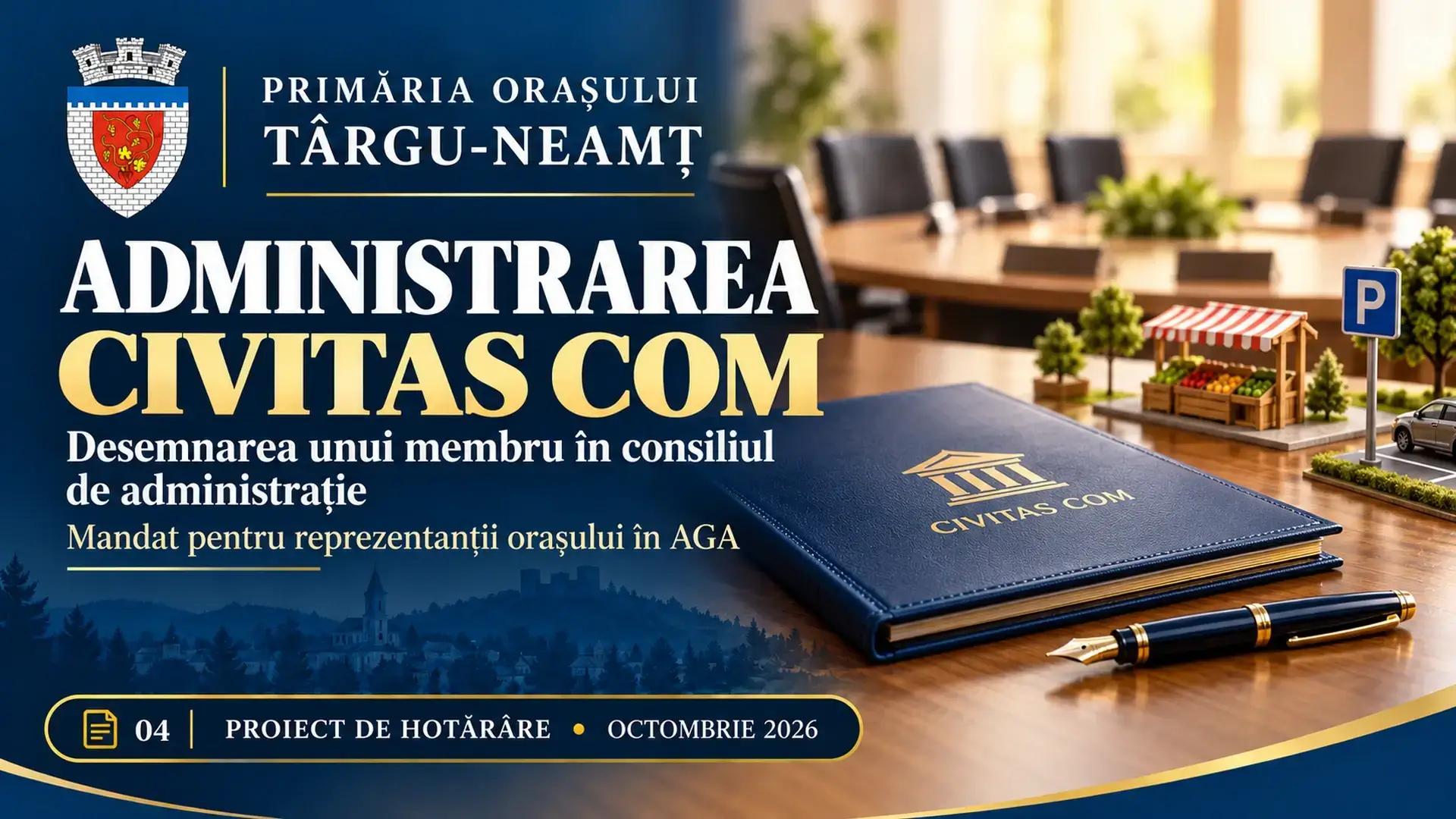 Ilustrație pentru proiectul de hotărâre: Ion Nastasă, propus pentru consiliul de administrație al CIVITAS COM Târgu-Neamț