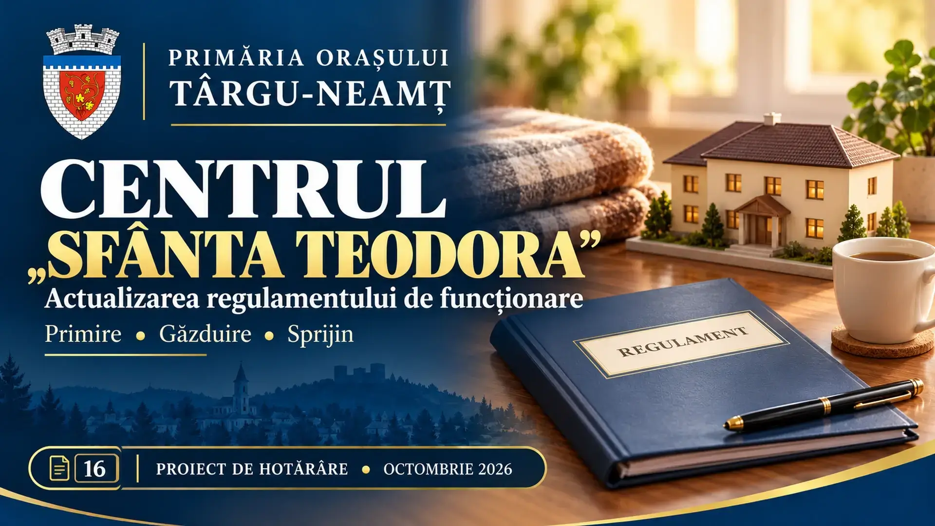 Ilustrație pentru proiectul de hotărâre: Regulamentul Centrului „Sfânta Teodora” din Târgu-Neamț, propus pentru actualizare